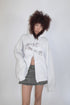 FRAYED CIRCLE CUT-OUT MINI SKIRT -BLACK- *Last1